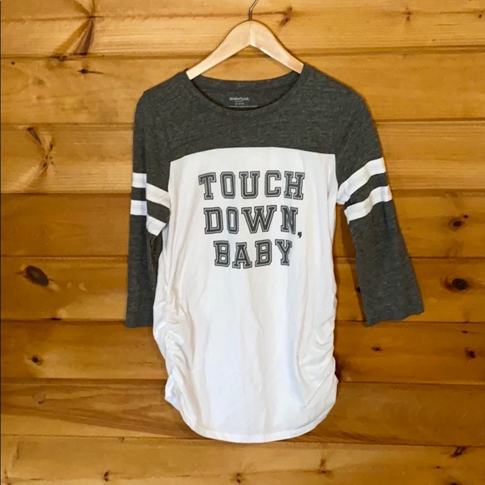 Motherhood Maternity Touchdown baby tshirt